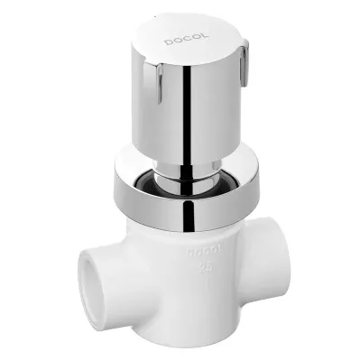 REGISTRO 25MM GAVETA C/ ACAB RIVA CR BASETEC PVC DOCOL 594906
