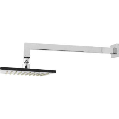 CHUVEIRO DIAMANTE CROMADO QUADRADO METAL FORT 10515 6001