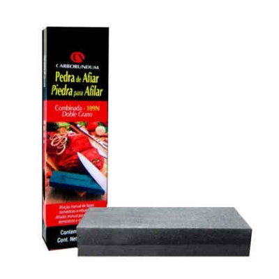 PEDRA AFIAR DUPLA FACE CARBURUNDUM 06